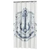 Sealskin Douchegordijn Anchor Blauw 180x200 Cm