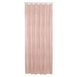 Sealskin Douchegordijn Brave 180x200cm D.roze/wit