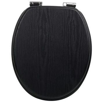 Handson WC bril Antero Zwart Hout Handson WC Bril Antero Zwart Hout -Badkamerwinkel Voor Thuis 123 4788