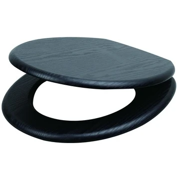 Handson WC bril Antero Zwart Hout Handson WC Bril Antero Zwart Hout -Badkamerwinkel Voor Thuis 123 4789