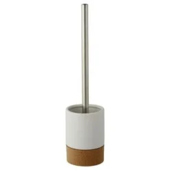 Atlantic Toiletborstelhouder Kurk/Mat Wit