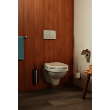 Haceka Toiletrolhouder Kosmos Tec met Klep Chroom Haceka Toiletrolhouder Kosmos Tec Met Klep Chroom -Badkamerwinkel Voor Thuis 123 4814