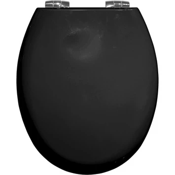 Bemis WC bril New York Zwart Hout met Softclose Bemis WC Bril New York Zwart Hout Met Softclose -Badkamerwinkel Voor Thuis 123 4832