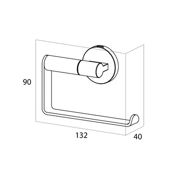 Tiger toiletrolhouder Noon zonder klep zwart Tiger Toiletrolhouder Noon Zonder Klep Zwart -Badkamerwinkel Voor Thuis 123 4875