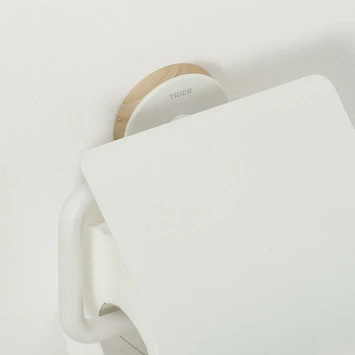 Tiger Toiletrolhouder Urban Wit met Klep Tiger Toiletrolhouder Urban Wit Met Klep -Badkamerwinkel Voor Thuis 123 4881