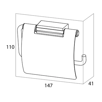 Tiger Toiletrolhouder Cliqit Donkergrijs met Klep RVS Tiger Toiletrolhouder Cliqit Donkergrijs Met Klep RVS -Badkamerwinkel Voor Thuis 123 4898