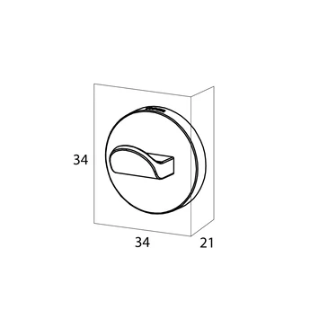 Tiger Noon zelfklevende kleine haak inox Tiger Noon Zelfklevende Kleine Haak Inox -Badkamerwinkel Voor Thuis 123 4924