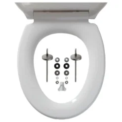 Tiger WC Bril Speckels Duroplast Zwart-wit -Badkamerwinkel Voor Thuis 123 4934