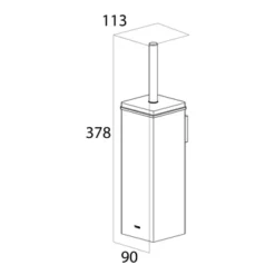 Tiger Toiletborstelhouder Items Hangend Vierkant RVS 5 Tiger Toiletborstelhouder Items Hangend Vierkant RVS -Badkamerwinkel Voor Thuis 123 4947