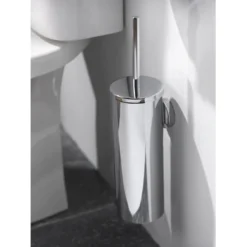 Haceka Toiletborstelhouder Kosmos Tec Hangend Chroom Buitenpot Met Binnenpot -Badkamerwinkel Voor Thuis 123 4991