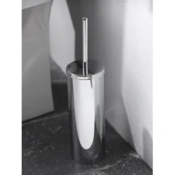Haceka Toiletborstelhouder Kosmos Tec Hangend Chroom Buitenpot Met Binnenpot -Badkamerwinkel Voor Thuis 123 4992