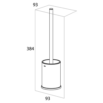 Tiger toiletborstelhouder Colar staand zwart Tiger Toiletborstelhouder Colar Staand Zwart -Badkamerwinkel Voor Thuis 123 5003