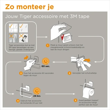 Tiger wc-rolhouder Tune Zwart Tiger Wc-rolhouder Tune Zwart -Badkamerwinkel Voor Thuis 123 5027