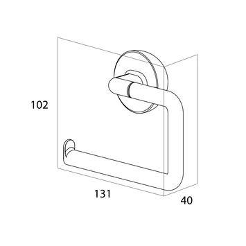 Tiger toiletrolhouder Cooper zonder klep Tiger Toiletrolhouder Cooper Zonder Klep -Badkamerwinkel Voor Thuis 123 5046