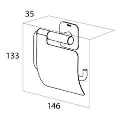 Tiger Toiletrolhouder Colar Met Klep Zwart 8 Tiger Toiletrolhouder Colar Met Klep Zwart -Badkamerwinkel Voor Thuis 123 5057