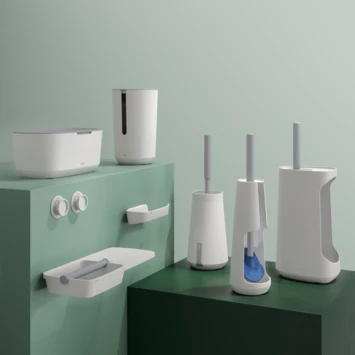 Tiger Reserverolhouder TESS met deksel vrijstaand wit/lichtgrijs Tiger Reserverolhouder TESS Met Deksel Vrijstaand Wit/lichtgrijs -Badkamerwinkel Voor Thuis 123 5070