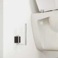 Tiger Reserverolhouder Zenna Hangend Chroom/Wengé -Badkamerwinkel Voor Thuis 123 5092