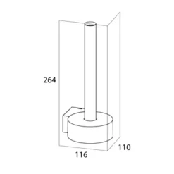 Tiger Reserverolhouder Nomad Hangend Zwart -Badkamerwinkel Voor Thuis 123 5130