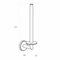 Marho Reserverolhouder Luxor Chroom 3 Marho Reserverolhouder Luxor Chroom -Badkamerwinkel Voor Thuis 123 5137