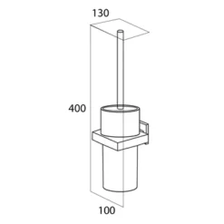 Tiger Toiletborstelhouder Items Hangend Chroom -Badkamerwinkel Voor Thuis 123 5168
