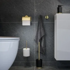 Tiger Reserverolhouder Tune Messing Zwart 3 Tiger Reserverolhouder Tune Messing Zwart -Badkamerwinkel Voor Thuis 123 5177