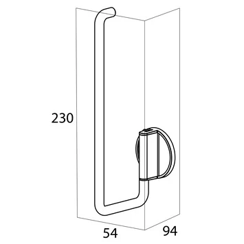 Tiger reserverolhouder Tune Messing Zwart Tiger Reserverolhouder Tune Messing Zwart -Badkamerwinkel Voor Thuis 123 5182