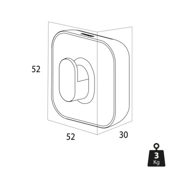 Tiger handdoekhaak Carv groot zwart Tiger Handdoekhaak Carv Groot Zwart -Badkamerwinkel Voor Thuis 123 5190