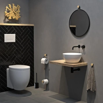 Tiger Toiletrolhouder Sem zwart Tiger Toiletrolhouder Sem Zwart -Badkamerwinkel Voor Thuis 123 5203