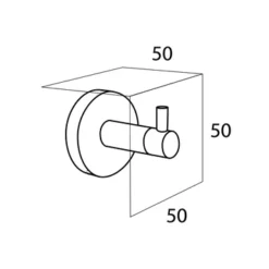 Tiger Haak Boston Groot Verchroomd RVS 2 Tiger Haak Boston Groot Verchroomd RVS -Badkamerwinkel Voor Thuis 123 5219