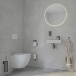 Marho Reserverolhouder Luxor Gun Metal 2 Marho Reserverolhouder Luxor Gun Metal -Badkamerwinkel Voor Thuis 123 5234