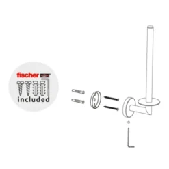 Marho Reserverolhouder Luxor Gun Metal 5 Marho Reserverolhouder Luxor Gun Metal -Badkamerwinkel Voor Thuis 123 5237