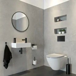 Tiger Toiletrolhouder Noon Met Planchet Zwart -Badkamerwinkel Voor Thuis 123 5241