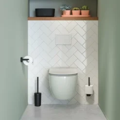 Tiger Toiletrolhouder Carv Zwart -Badkamerwinkel Voor Thuis 123 5245