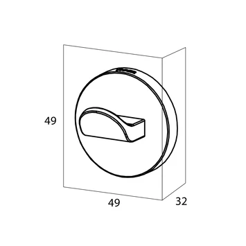 Tiger Noon zelfklevende grote haak chroom Tiger Noon Zelfklevende Grote Haak Chroom -Badkamerwinkel Voor Thuis 123 5281