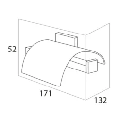 Tiger Toiletrolhouder Items Met Klep Chroom -Badkamerwinkel Voor Thuis 123 5298