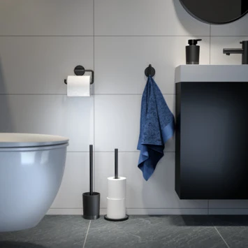 TIGER WC-BORSTELHOUDER TUNE VRIJSTAAND ZWART TIGER WC-BORSTELHOUDER TUNE VRIJSTAAND ZWART -Badkamerwinkel Voor Thuis 123 5300