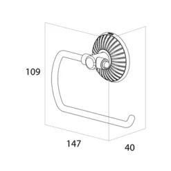 Tiger WC-rolhouder Ivy Chroom/wit 3 Tiger WC-rolhouder Ivy Chroom/wit -Badkamerwinkel Voor Thuis 123 5318