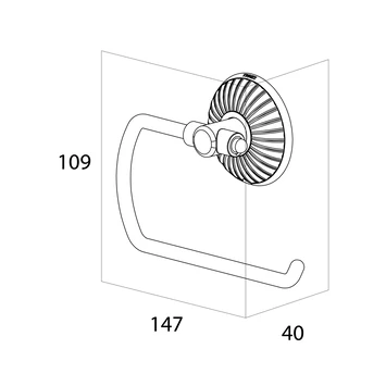 Tiger WC-rolhouder Ivy chroom/wit Tiger WC-rolhouder Ivy Chroom/wit -Badkamerwinkel Voor Thuis 123 5318