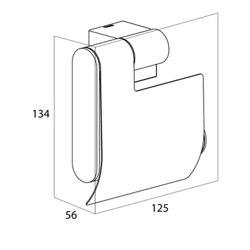 Tiger Toiletrolhouder Nomad met Klep Zwart Tiger Toiletrolhouder Nomad Met Klep Zwart -Badkamerwinkel Voor Thuis 123 5322