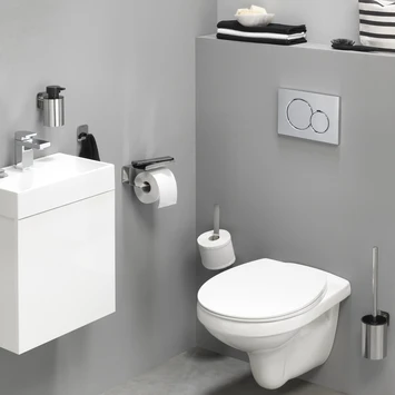 Tiger Toiletrolhouder Colar met Plateau Chroom Tiger Toiletrolhouder Colar Met Plateau Chroom -Badkamerwinkel Voor Thuis 123 5331