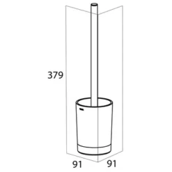 Tiger Tune Toiletborstelhouder Geborsteld RVS/mat Zwart Met Kunststof Voetjes Voor Grondbescherming 2 Tiger Tune Toiletborstelhouder Geborsteld RVS/mat Zwart Met Kunststof Voetjes Voor Grondbescherming -Badkamerwinkel Voor Thuis 123 5354
