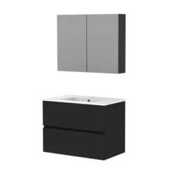 Atlantic By Allibert Badmeubelset Donna 80 Cm Mat Zwart