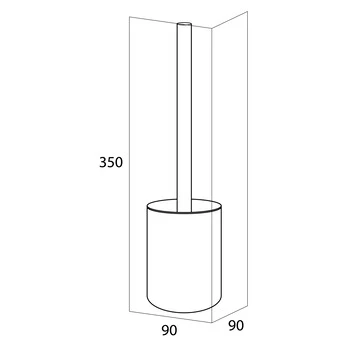 Tiger Toiletborstelhouder Sem zwart Tiger Toiletborstelhouder Sem Zwart -Badkamerwinkel Voor Thuis 123 5360