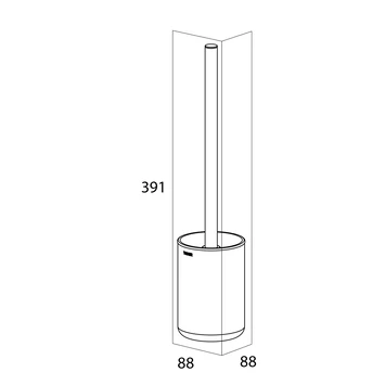 Tiger toiletborstelhouder Cooper vrijstaand Tiger Toiletborstelhouder Cooper Vrijstaand -Badkamerwinkel Voor Thuis 123 5366