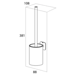 Tiger Wc-Borstelhouder Colar Zwart -Badkamerwinkel Voor Thuis 123 5377