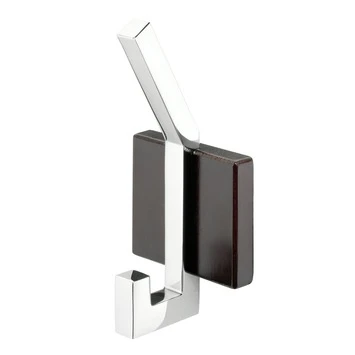 Tiger Haak Zenna Groot Chroom/Wengé Tiger Haak Zenna Groot Chroom/Wengé -Badkamerwinkel Voor Thuis 123 5416