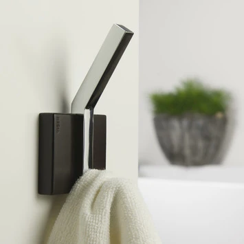 Tiger Haak Zenna Groot Chroom/Wengé Tiger Haak Zenna Groot Chroom/Wengé -Badkamerwinkel Voor Thuis 123 5418