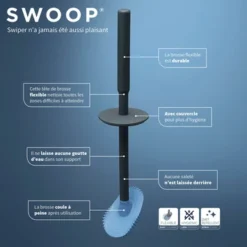 Tiger Toiletborstelhouder TESS Met Swoop Borstel Flexibel Zwart/antraciet 10 Tiger Toiletborstelhouder TESS Met Swoop Borstel Flexibel Zwart/antraciet -Badkamerwinkel Voor Thuis 123 5477