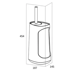 Tiger Toiletborstelhouder Tess Met Opbergvak Staand Zwart/antraciet 10 Tiger Toiletborstelhouder Tess Met Opbergvak Staand Zwart/antraciet -Badkamerwinkel Voor Thuis 123 5488