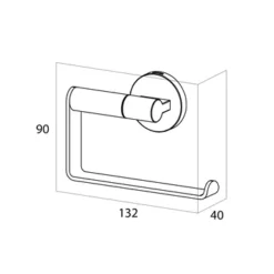 Toiletrolhouder Tiger Noon Chroom 2 Toiletrolhouder Tiger Noon Chroom -Badkamerwinkel Voor Thuis 123 5495